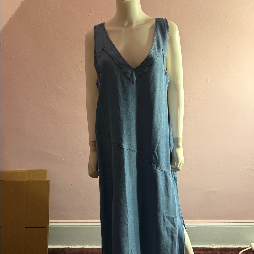 DKNY light denim dress.